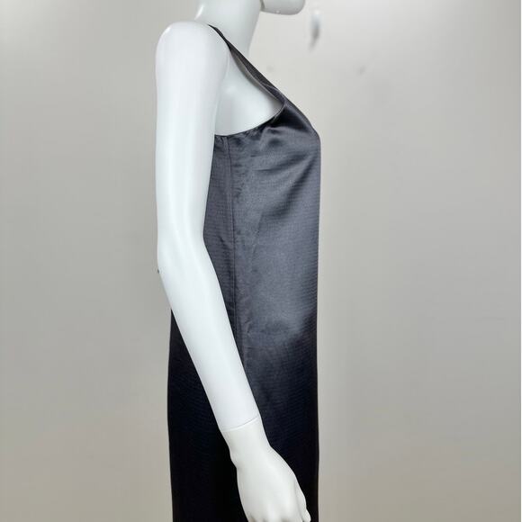 Diane Von Furstenberg Lyla Slip Midi Dress Slit Satin Viscose Minimalist XS NWT - Picture 12 of 15